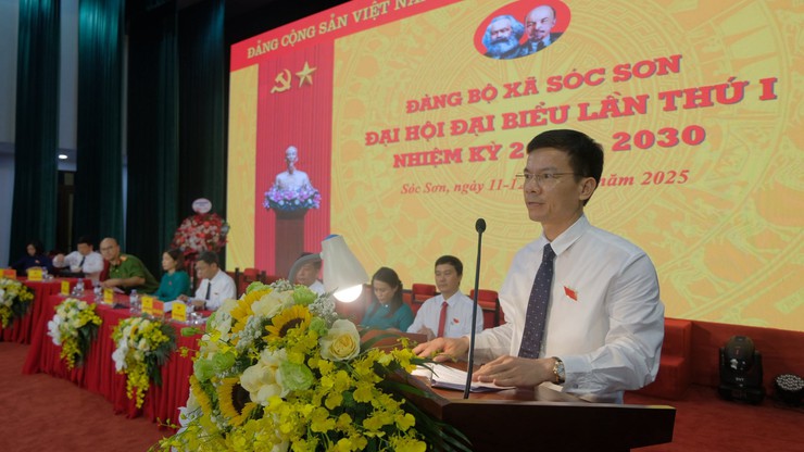 PHIÊN TRÙ BỊ ĐẠI HỘI ĐẠI BIỂU XÃ SÓC SƠN LẦN THỨ I, NHIỆM KỲ 2025-2030- Ảnh 1.