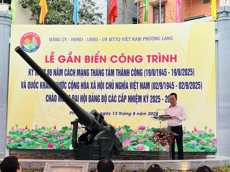 GẮN BIỂN CÔNG TRÌNH TU BỔ, TÔN TẠO DI TÍCH PHÁO ĐÀI LÁNG- Ảnh 3.