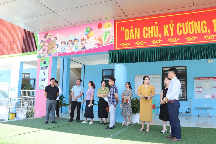 Bất Bạt: Khảo sát bếp ăn bán trú các trường mầm non công lập trước thềm năm học mới- Ảnh 1.