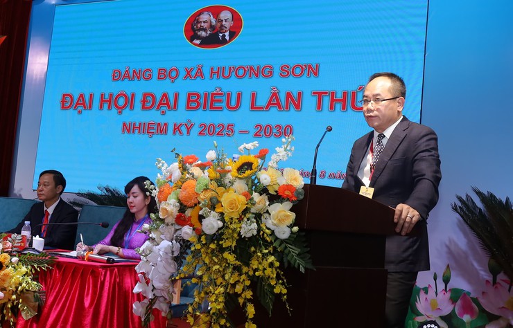 Đảng bộ xã Hương Sơn tổ chức thành công Đại hội Đảng bộ xã lần thứ I, nhiệm kỳ 2025- 2030- Ảnh 10.