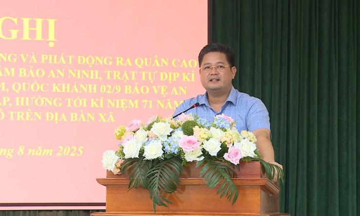 Công an xã Phúc Lộc đánh giá kết quả 01 tháng hoạt động và phát động ra quân cao điểm tấn công trấn áp tội phạm chào mừng kỷ niệm các ngày lễ lớn- Ảnh 2.