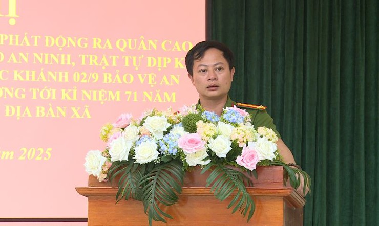 Công an xã Phúc Lộc đánh giá kết quả 01 tháng hoạt động và phát động ra quân cao điểm tấn công trấn áp tội phạm chào mừng kỷ niệm các ngày lễ lớn- Ảnh 3.
