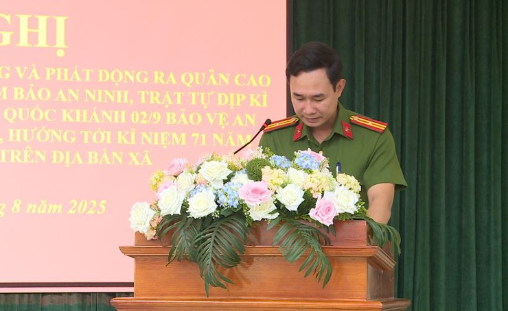 Công an xã Phúc Lộc đánh giá kết quả 01 tháng hoạt động và phát động ra quân cao điểm tấn công trấn áp tội phạm chào mừng kỷ niệm các ngày lễ lớn- Ảnh 4.