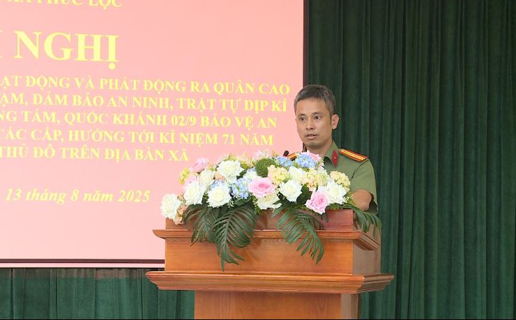 Công an xã Phúc Lộc đánh giá kết quả 01 tháng hoạt động và phát động ra quân cao điểm tấn công trấn áp tội phạm chào mừng kỷ niệm các ngày lễ lớn- Ảnh 6.