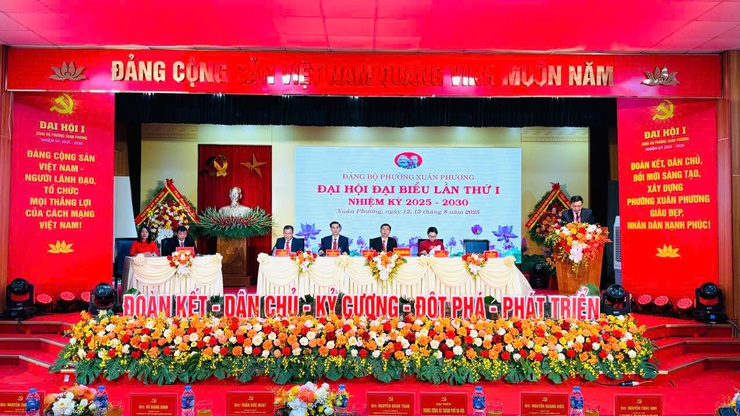 168 đảng viên dự Đại hội Đảng bộ phường Xuân Phương lần thứ I- Ảnh 3.