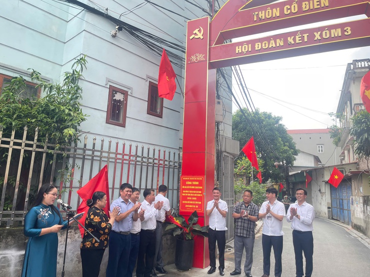 Thôn Cổ Điển, xã Vĩnh Thanh long trọng tổ chức Lễ khánh thành cổng làng.- Ảnh 6.