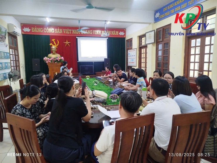 Đảng ủy xã Kiều Phú tổ chức Hội nghị bồi dưỡng chính trị hè năm 2025 cho đội ngũ cán bộ quản lý và giáo viên trên địa bàn- Ảnh 8.