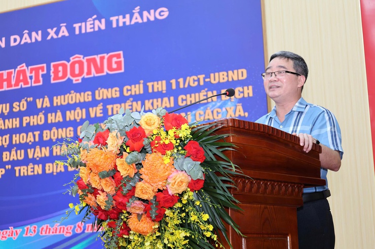 Xã Tiến Thắng tổ chức lễ phát động phong trào “Bình dân học vụ số” và hưởng ứng chiến dịch “45 ngày đêm” ra quân hỗ trợ hoạt động chuyển đổi số tại các xã, phường trong giai đoạn đầu thực hiện chính quyền địa phương 2 cấp- Ảnh 3.
