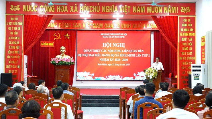 Hội nghị triển khai một số nội dung quan trọng chuẩn bị Tổ chức phục vụ Đại hội đại biểu Đảng bộ xã Bình Minh lần thứ I, nhiệm kỳ 2025 - 2030- Ảnh 1.