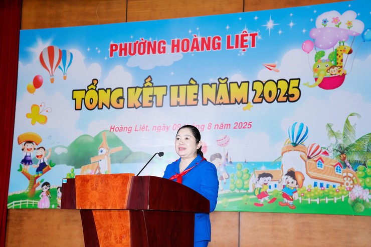 Phường Hoàng Liệt tổ chức Hội nghị tổng kết hoạt động thiếu nhi hè năm 2025- Ảnh 1.