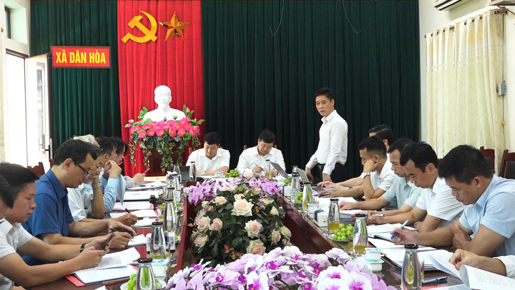 ĐOÀN GIÁM SÁT ỦY BAN MTTQ VIỆT NAM TP HÀ NỘI LÀM VIỆC TẠI XÃ DÂN HÒA- Ảnh 1.