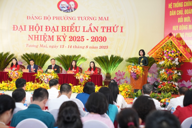NHỮNG HÌNH ẢNH ẤN TƯỢNG TẠI ĐẠI HỘI ĐẠI BIỂU ĐẢNG BỘ PHƯỜNG TƯƠNG MAI LẦN THỨ I, NHIỆM KỲ 2025-2030- Ảnh 9.
