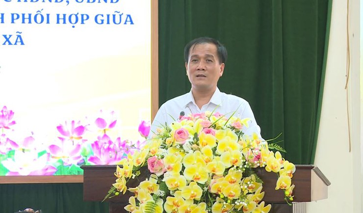Hội nghị ký kết Quy chế phối hợp giữa Thường trực HĐND, UBND và Ủy ban MTTQ Việt Nam xã; Chương trình phối hợp công tác giữa UBND và Ủy ban MTTQ Việt Nam xã- Ảnh 3.