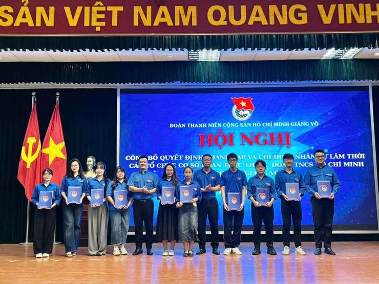 Công bố quyết định thành lập Đoàn TNCS Hồ Chí Minh các tổ chức cơ sở Đoàn trực thuộc- Ảnh 2.