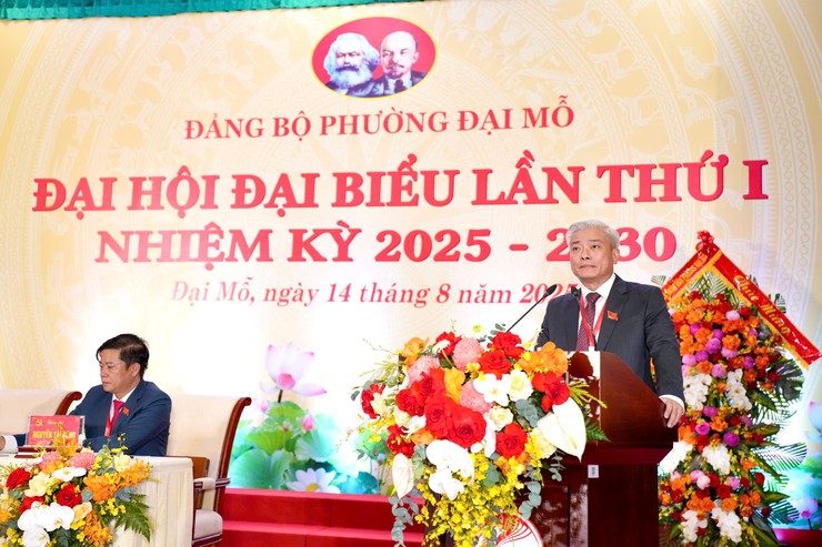Quyết tâm xây dựng phường Đại Mỗ giàu đẹp, văn minh, trở thành đô thị xanh, thông minh, bền vững- Ảnh 3.
