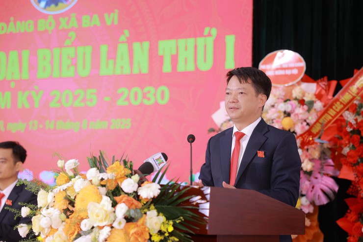 XÃ BA VÌ TỔ CHỨC THÀNH CÔNG ĐẠI HỘI ĐẠI BIỂU ĐẢNG BỘ XÃ BA VÌ LẦN THỨ I, NHIỆM KỲ 2025 – 2030- Ảnh 2.