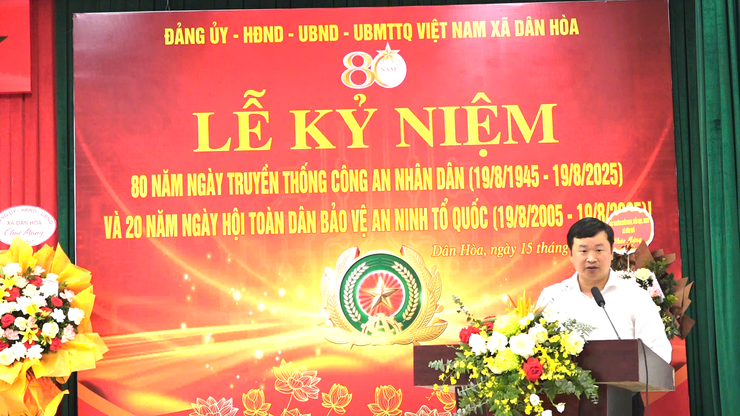 Xã Dân Hòa: Kỷ niệm 80 năm Ngày truyền thống Công an nhân dân Việt Nam (19/08/1945- 19/08/2025) và 20 năm Ngày hội toàn dân bảo vệ an ninh Tổ quốc (19/08/2005 – 19/08/2025) - Ảnh 7.