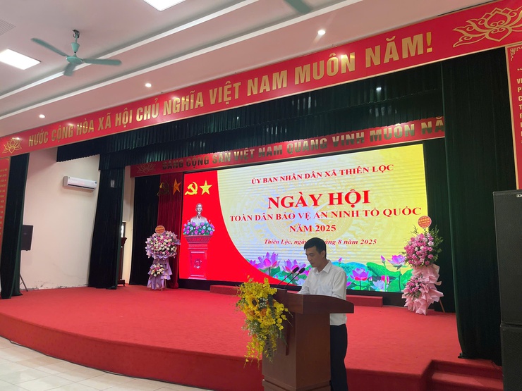 UBND - BCĐ 138 xã Thiên Lộc tổ chức Lễ kỷ niệm "Ngày hội toàn dân bảo vệ An ninh Tổ quốc" và Ngày hội Văn hóa - Thể thao- Ảnh 2.
