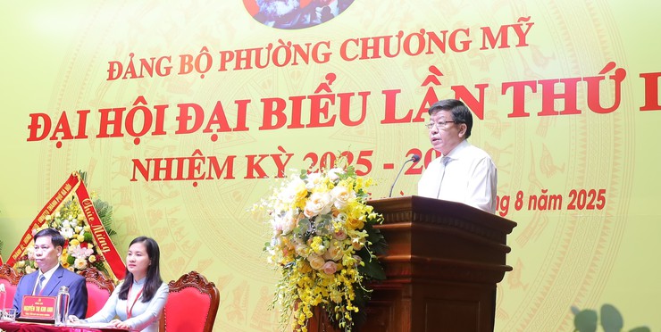 Phường Chương Mỹ khởi đầu nhiệm kỳ mới với khát vọng phát triển nhanh, bền vững, trở thành cực tăng trưởng mới của Thủ đô Hà Nội- Ảnh 6.