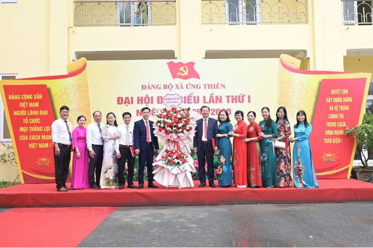 Đại hội đại biểu Đảng bộ xã Ứng Thiên lần thứ I tiến hành phiên trù bị- Ảnh 7.