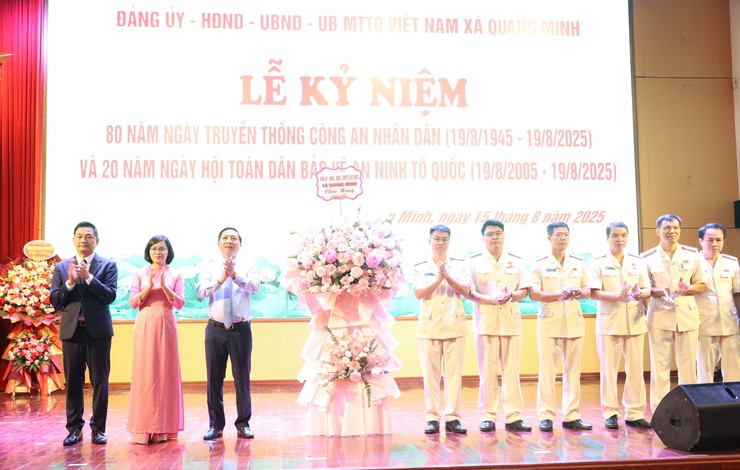 Xã Quang Minh kỷ niệm 80 năm Ngày truyền thống lực lượng Công an nhân dân Việt Nam- Ảnh 3.