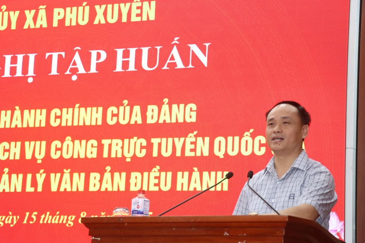 Hội nghị tập huấn các các thủ tục hành chính của Đảng trên cổng dịch vụ công trực tuyến quốc gia và phần mềm quản lý văn bản điều hành- Ảnh 3.