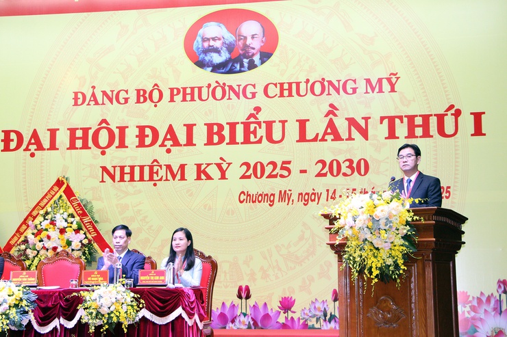 Phường Chương Mỹ khởi đầu nhiệm kỳ mới với khát vọng phát triển nhanh, bền vững, trở thành cực tăng trưởng mới của Thủ đô Hà Nội- Ảnh 5.