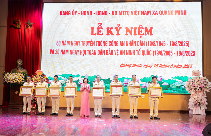 Xã Quang Minh kỷ niệm 80 năm Ngày truyền thống lực lượng Công an nhân dân Việt Nam- Ảnh 6.