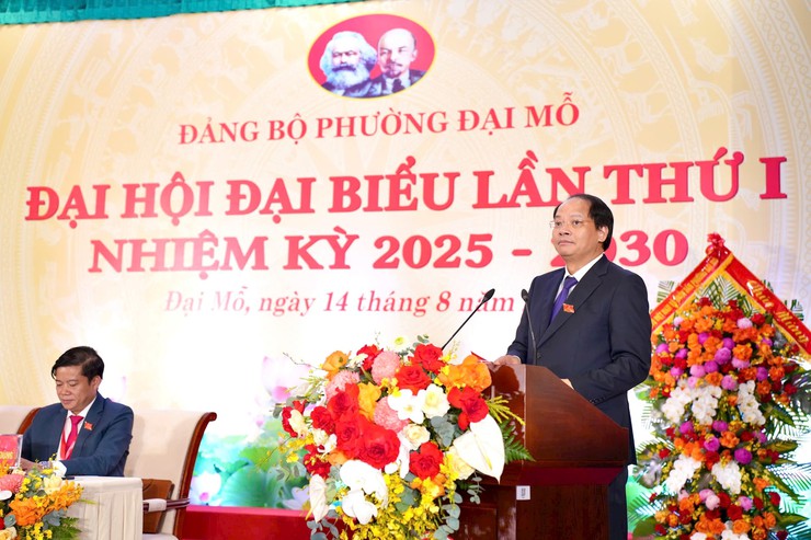 Quyết tâm xây dựng phường Đại Mỗ giàu đẹp, văn minh, trở thành đô thị xanh, thông minh, bền vững- Ảnh 5.