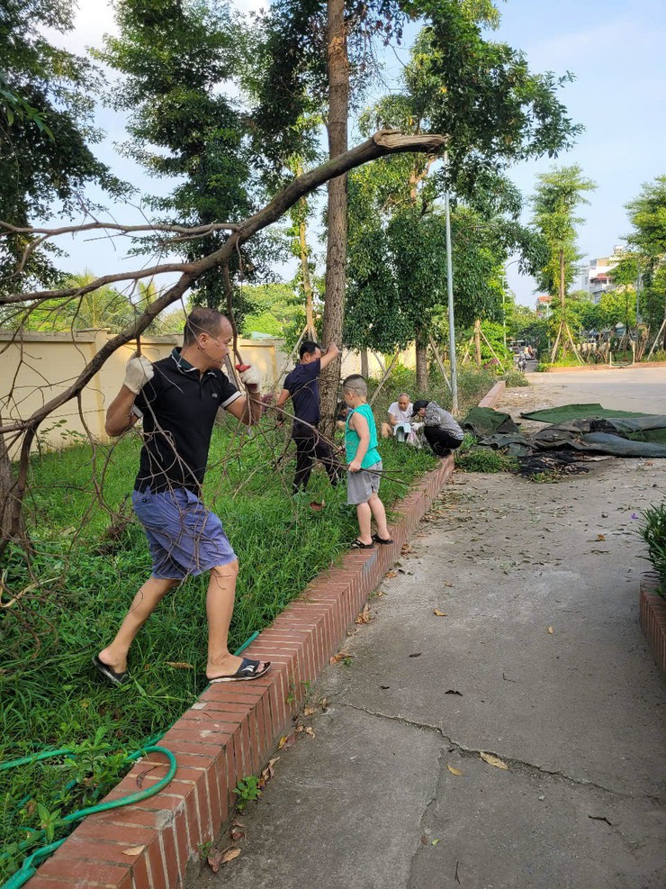Cán bộ và nhân dân xã Đại Thanh ra quân tổng VSMT vào chiều thứ Sáu và sáng thứ Bảy hàng tuần- Ảnh 9.