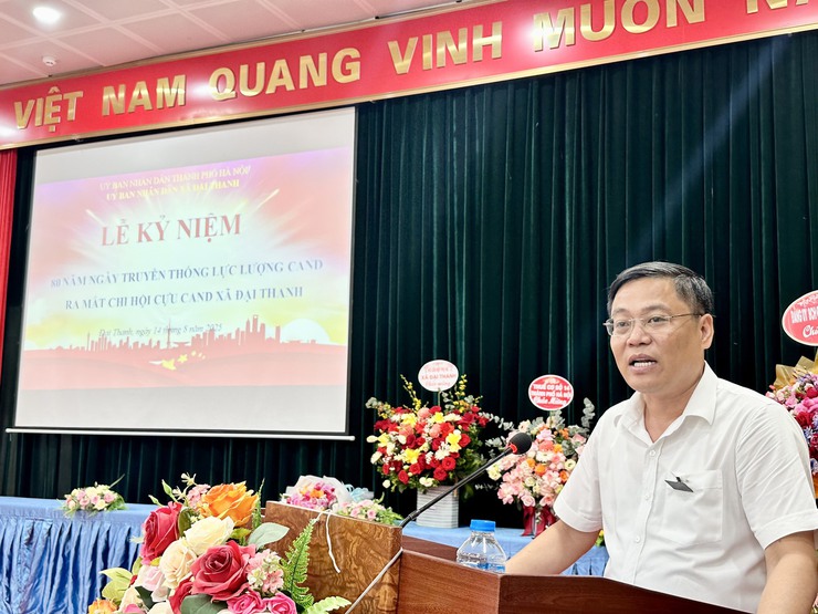 Công an xã Đại Thanh long trọng tổ chức lễ kỷ niệm 80 năm Ngày truyền thống Công an nhân dân Việt Nam (19/8/1945 - 19/8/2025)- Ảnh 5.