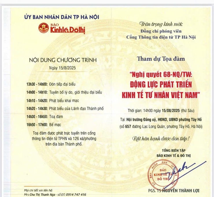 TOẠ ĐÀM NGHỊ QUYẾT 68-NQ/TW: ĐỘNG LỰC PHÁT TRIỂN KINH TẾ TƯ NHÂN VIỆT NAM - Ảnh 1.