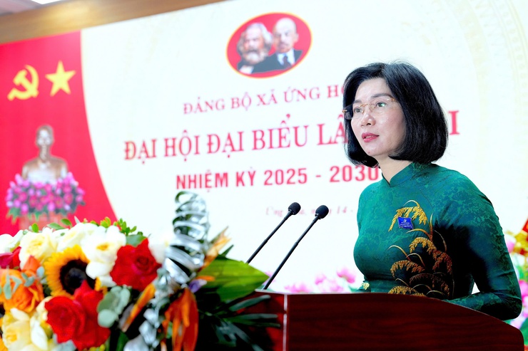 ĐẢNG BỘ XÃ ỨNG HOÀ TỔ CHỨC THÀNH CÔNG ĐẠI HỘI ĐẠI BIỂU LẦN THỨ NHẤT, NHIỆM KỲ 2025 – 2030.- Ảnh 5.