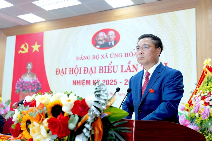 ĐẢNG BỘ XÃ ỨNG HOÀ TỔ CHỨC THÀNH CÔNG ĐẠI HỘI ĐẠI BIỂU LẦN THỨ NHẤT, NHIỆM KỲ 2025 – 2030.- Ảnh 4.