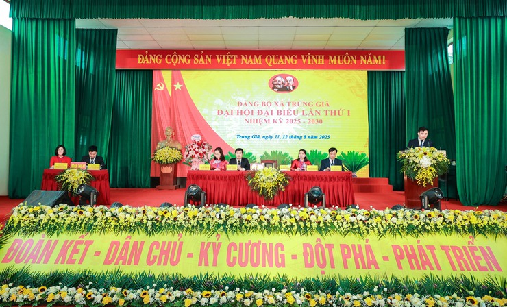 PHÁT HUY TRUYỀN THỐNG CÁCH MẠNG, XÂY DỰNG XÃ TRUNG GIÃ VĂN MINH, HIỆN ĐẠI, NHÂN DÂN HẠNH PHÚC- Ảnh 3.