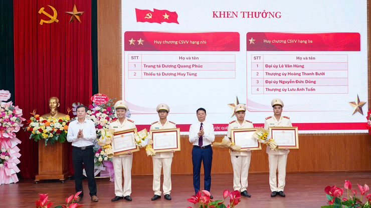 Trang trọng Lễ kỷ niệm 80 năm Ngày truyền thống Công an nhân dân và 20 năm Ngày hội Toàn dân bảo vệ an ninh Tổ quốc.- Ảnh 4.