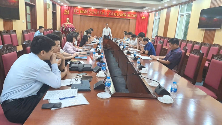 Chủ tịch UBND xã Quang Minh Nguyễn Tiến Dũng làm việc với Phòng Văn hóa-Xã hội- Ảnh 1.