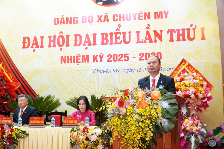 Đảng bộ xã Chuyên Mỹ tổ chức thành công Đại hội đại biểu lần thứ I, nhiệm kỳ 2025 - 2030- Ảnh 11.