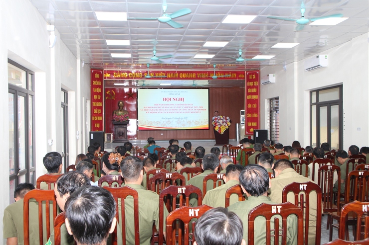 Công an xã Hoà Xá triển khai phương án đảm bảo an ninh trật tự Đại hội Đảng bộ xã; triển khai kế hoạch cao điểm tấn công trấn áp tội phạm kỉ niệm 80 năm CMT8 và Quốc khánh 2/9- Ảnh 5.