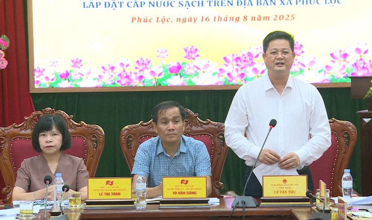 Hội nghị báo cáo thực hiện các nội dung phát triển kinh tế hạ tầng tại xã Phúc Lộc- Ảnh 2.