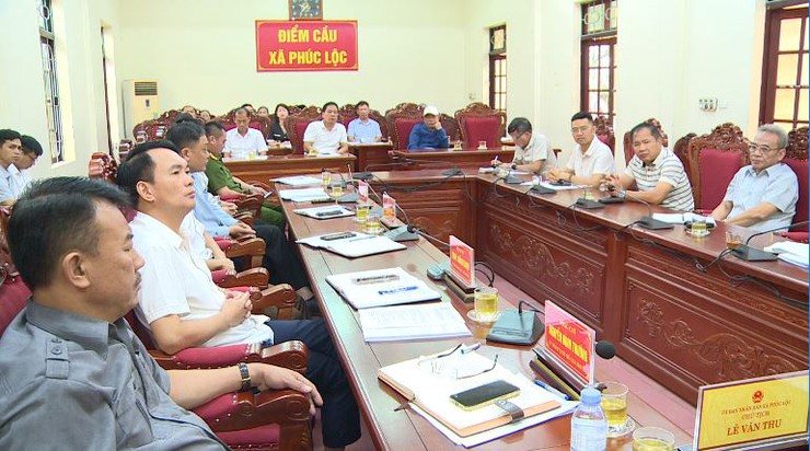 Hội nghị báo cáo thực hiện các nội dung phát triển kinh tế hạ tầng tại xã Phúc Lộc- Ảnh 4.