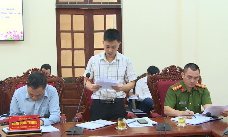 Hội nghị báo cáo thực hiện các nội dung phát triển kinh tế hạ tầng tại xã Phúc Lộc- Ảnh 3.