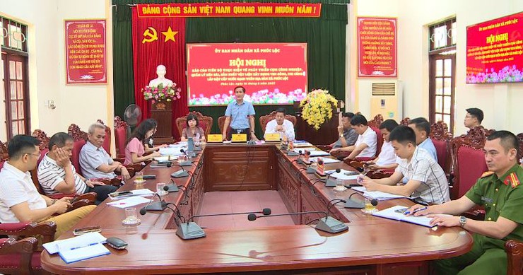 Hội nghị báo cáo thực hiện các nội dung phát triển kinh tế hạ tầng tại xã Phúc Lộc- Ảnh 7.