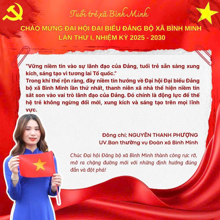 Thông điệp gửi Đại hội đại biểu Đảng bộ xã Bình Minh lần thứ I, nhiệm kỳ 2025- 2030- Ảnh 5.