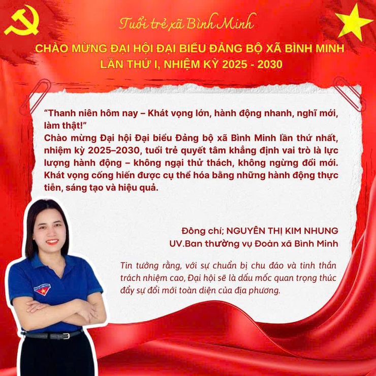 Thông điệp gửi Đại hội đại biểu Đảng bộ xã Bình Minh lần thứ I, nhiệm kỳ 2025- 2030- Ảnh 6.
