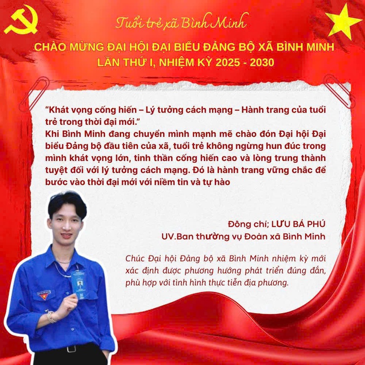 Thông điệp gửi Đại hội đại biểu Đảng bộ xã Bình Minh lần thứ I, nhiệm kỳ 2025- 2030- Ảnh 8.
