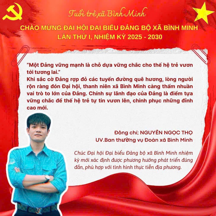 Thông điệp gửi Đại hội đại biểu Đảng bộ xã Bình Minh lần thứ I, nhiệm kỳ 2025- 2030- Ảnh 9.