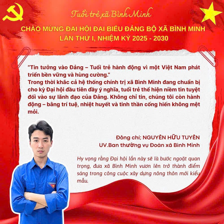 Thông điệp gửi Đại hội đại biểu Đảng bộ xã Bình Minh lần thứ I, nhiệm kỳ 2025- 2030- Ảnh 10.