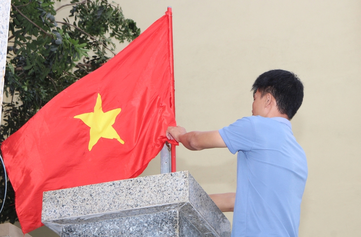 Rực rỡ cờ hoa chào mừng Đại hội đại biểu Đảng bộ xã- Ảnh 18.