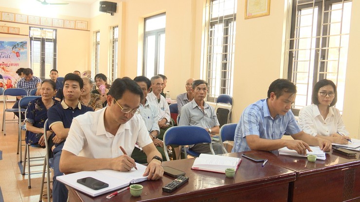 Tổ Đại biểu số 4, HĐND xã Sơn Đồng tiếp xúc cử tri tại Nhà văn hóa thôn 2, xã Song Phương (cũ)- Ảnh 1.